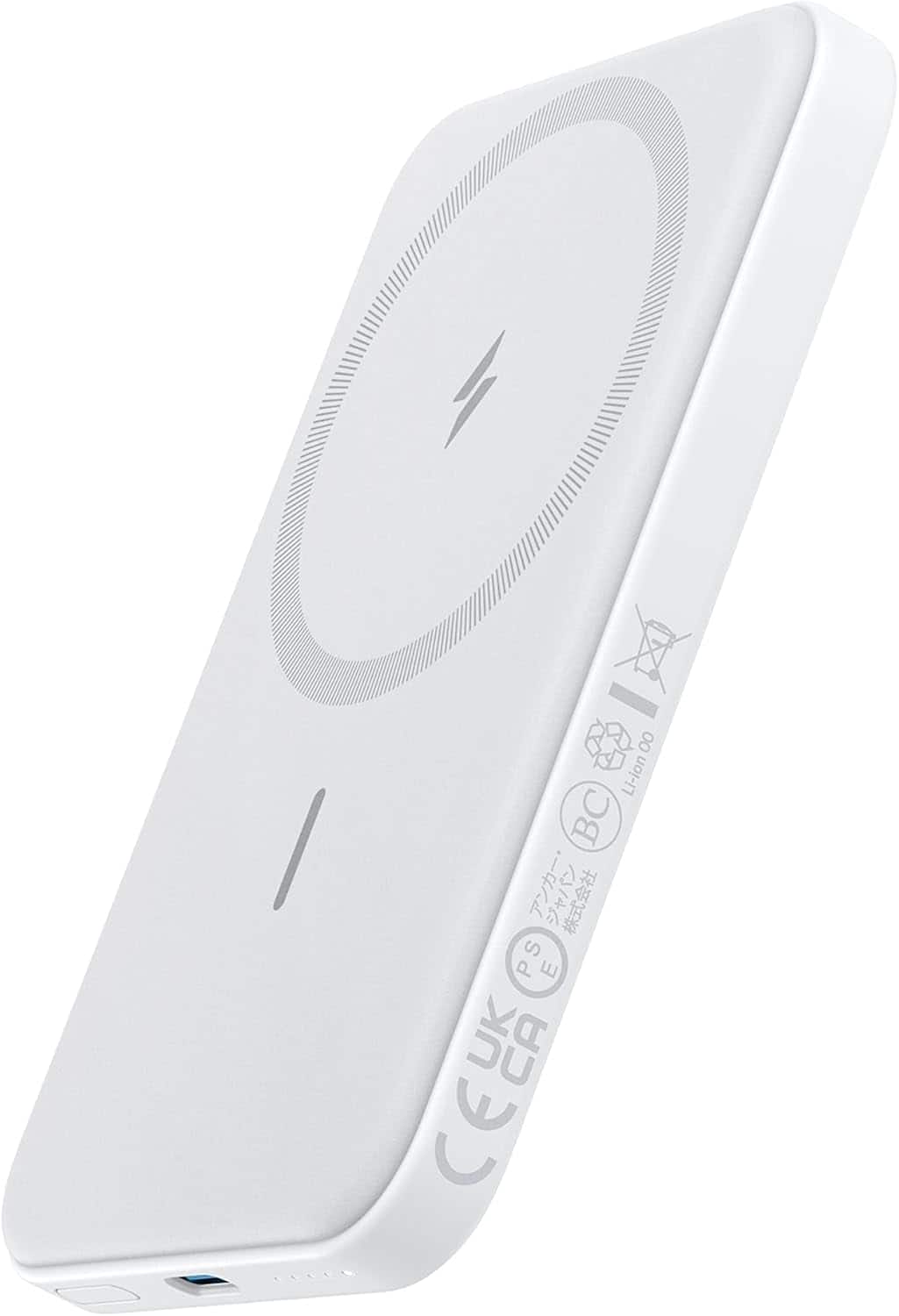 Anker - 621 Magnetic Portable Charger (MagGo) - White
