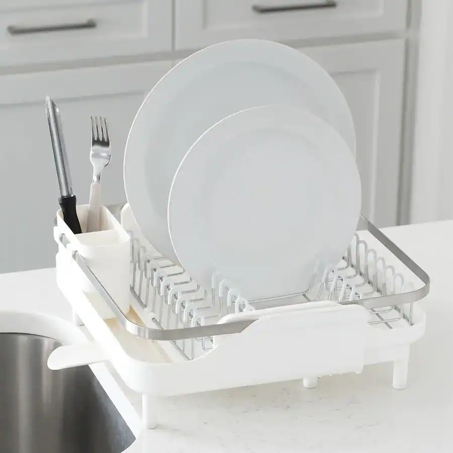 Abc Houseware Better Houseware Large Expanding Dish Rack White 3429 - Best Buy