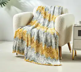 Noble House - Super Comfy and Extra Cozy Microplush Cillia Throw Blanket (50" x 60") Cillia - Multicolored