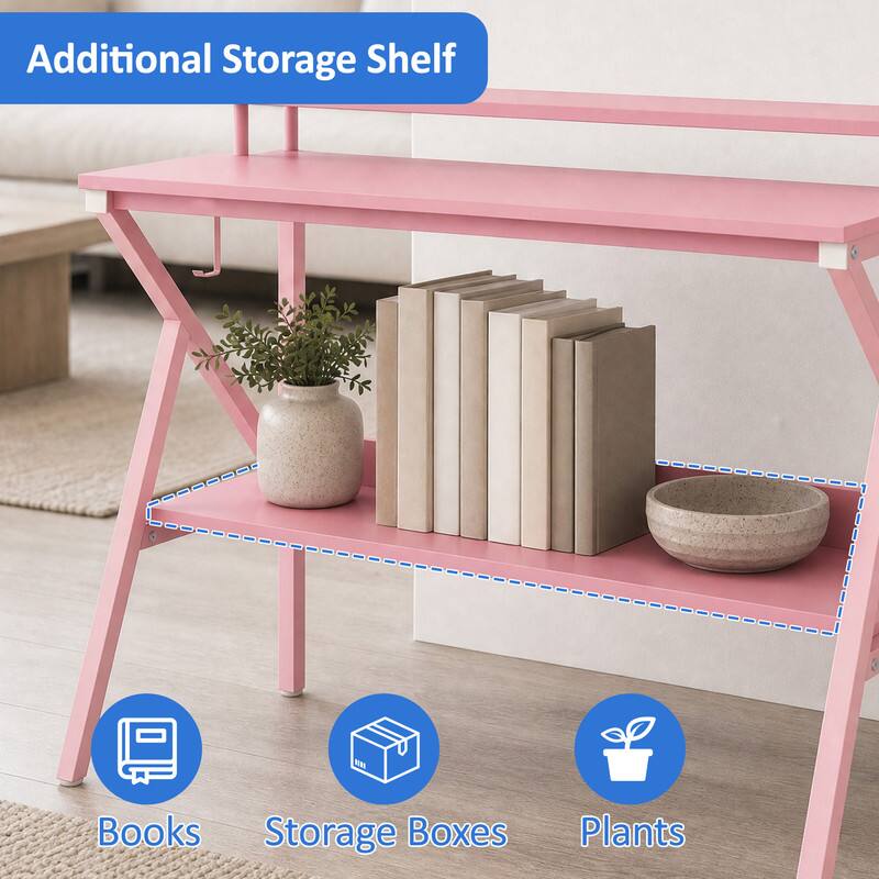 Additional Storage Shelf

Books
Storage Boxes
Plants
