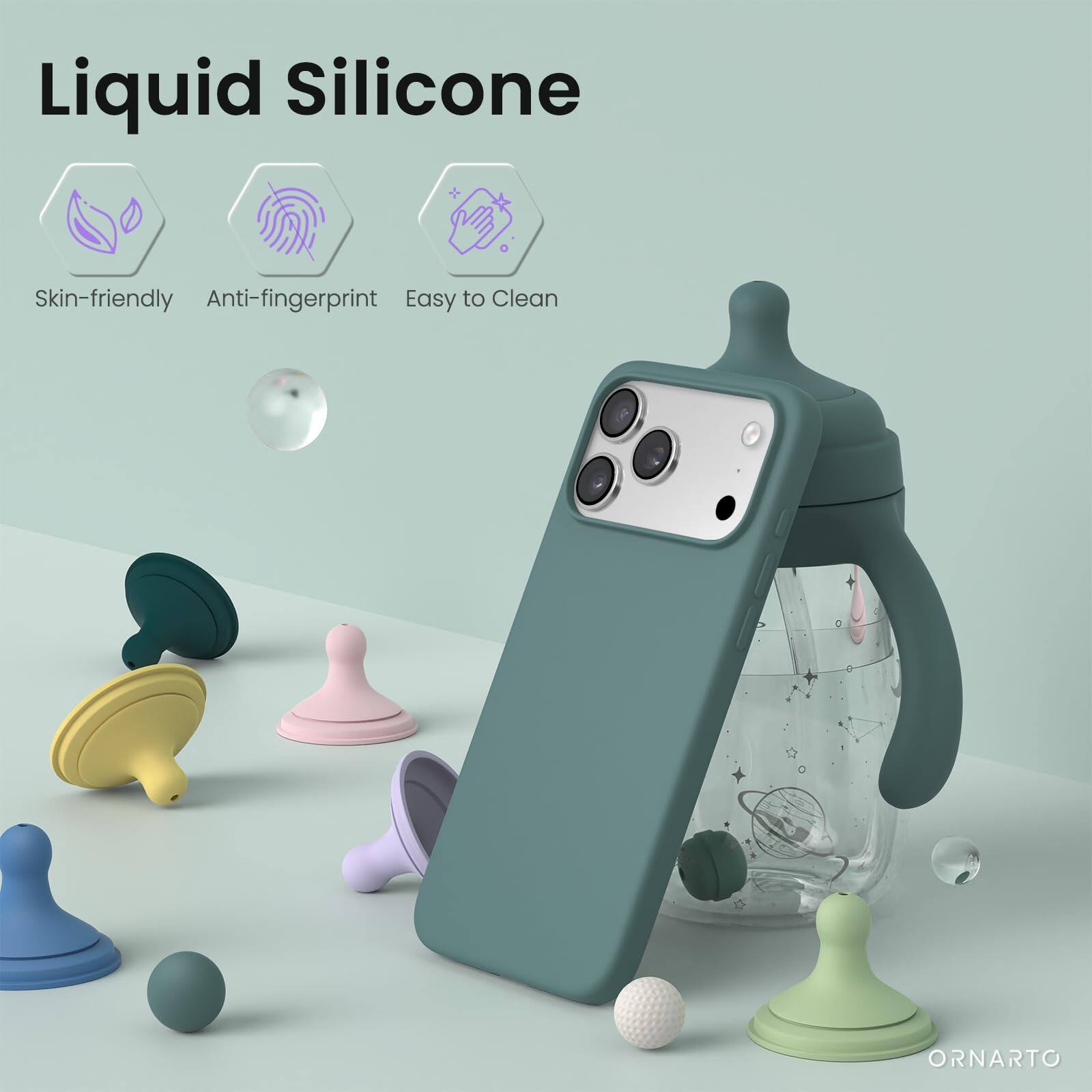 Liquid Silicone  
Skin-friendly Anti-fingerprint Easy to Clean  
ORNARTO