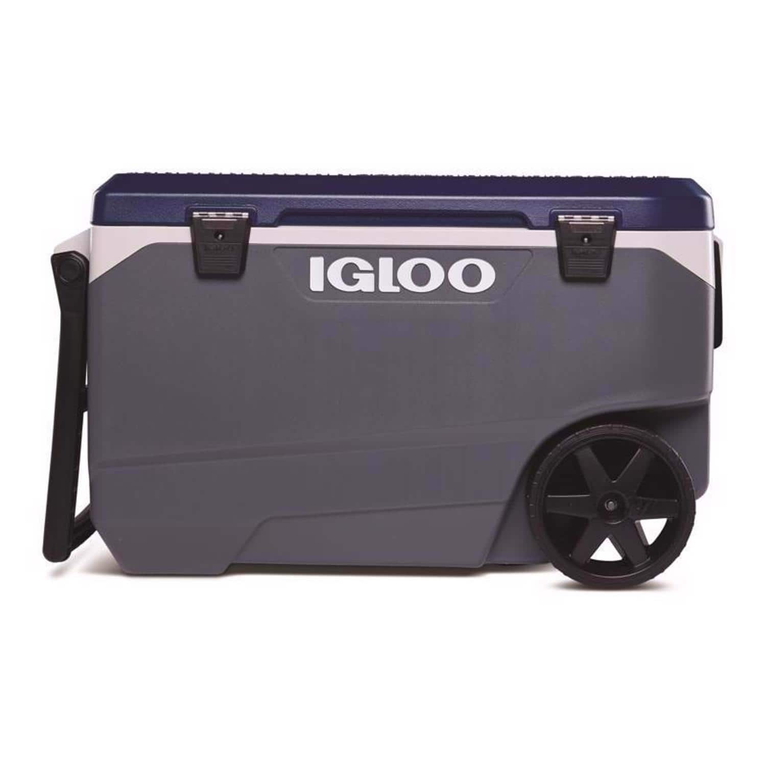Igloo - MaxCold Latitude Blue/Gray 90 qt Roller Cooler - Sapphire/Gray/Black price history on PriceWatchPro