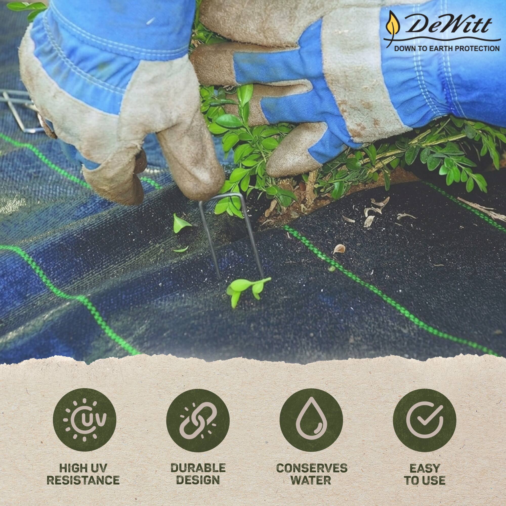 DeWitt DOWN TO EARTH PROTECTION

- HIGH UV RESISTANCE
- DURABLE DESIGN
- CONSERVES WATER
- EASY TO USE