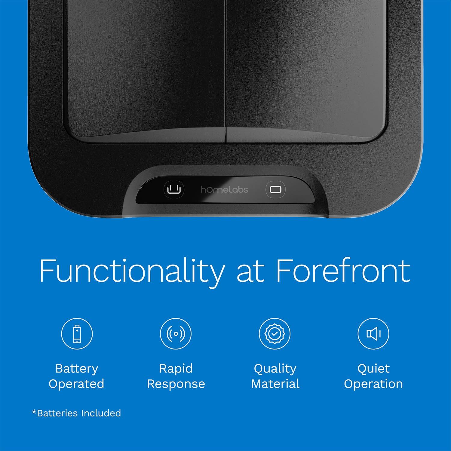 homelabs Functionality at Forefront Battery Operated Rapid Response Quality Material Quiet Operation *Batteries Included