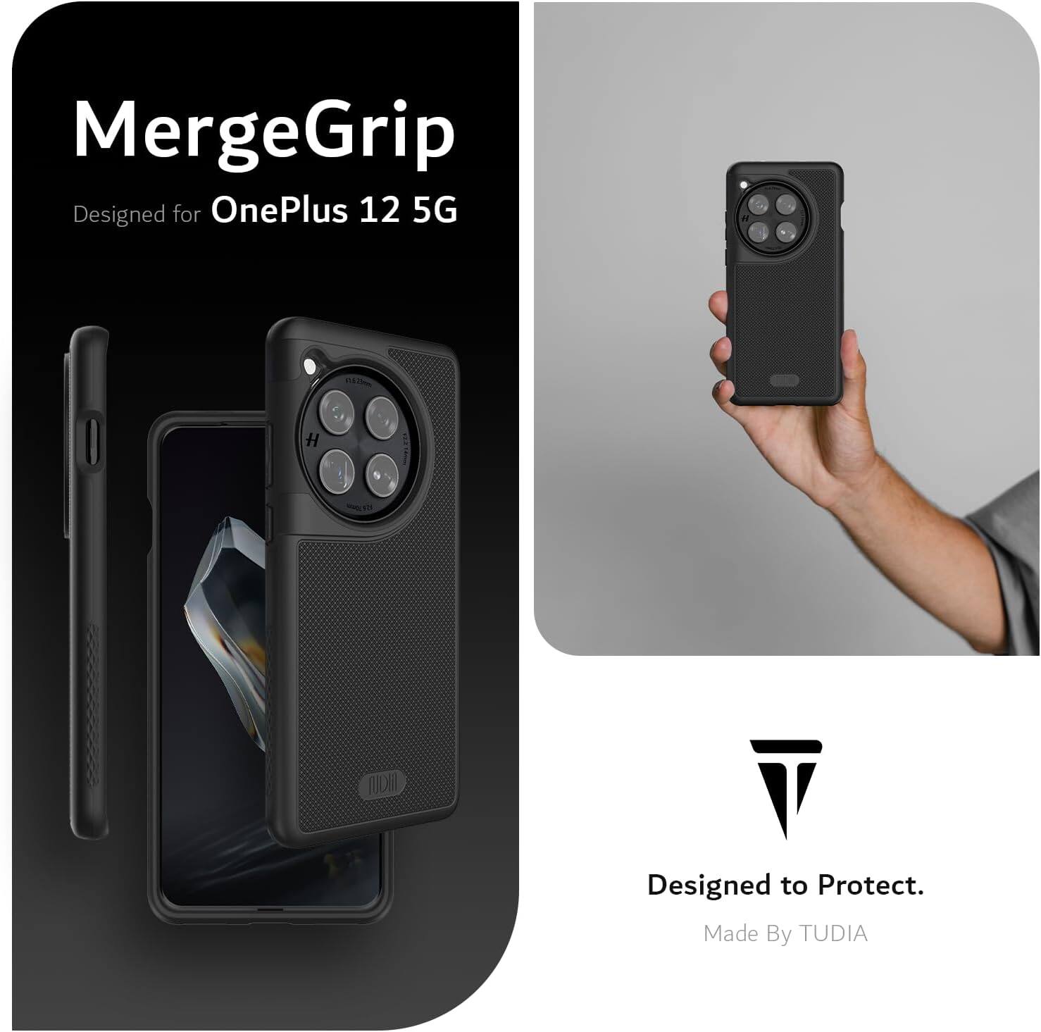 MergeGrip  
Designed for OnePlus 12 5G  

Designed to Protect.  
Made By TUDIA