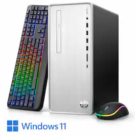 HP - Refurbished Excellent - Pavilion Mini Tower Desktop PC Computer TP01-1105T Intel Core i5-10th 16GB RAM 256GB SSD Windows 11 Pro, Wi Fi/ BT.