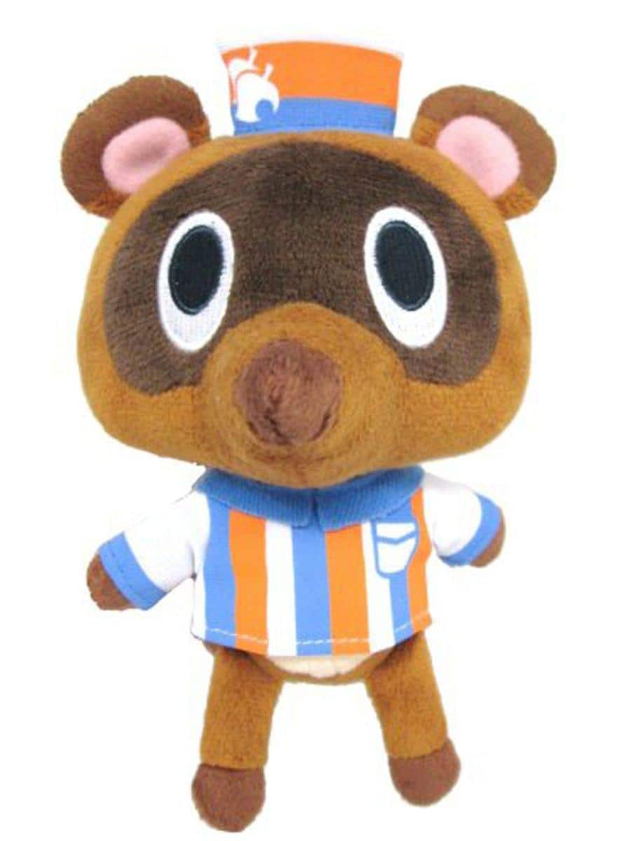 Little Buddy - Animal Crossing 5" Plush: Timmy Store Clerk with Hat - Brown