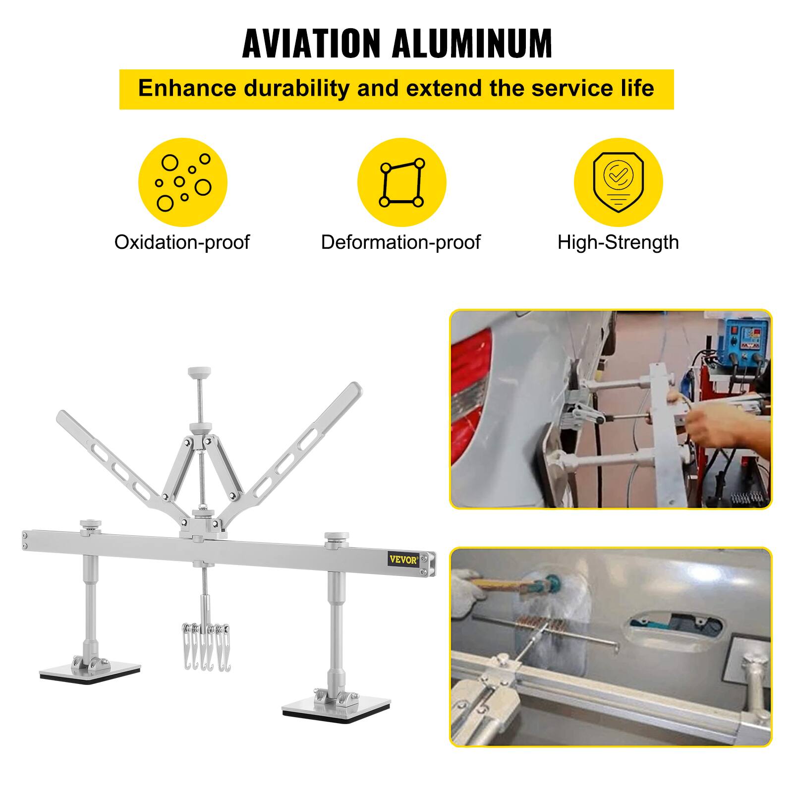 AVIATION ALUMINUM  
Enhance durability and extend the service life  

- Oxidation-proof  
- Deformation-proof  
- High-Strength  

VEVOR