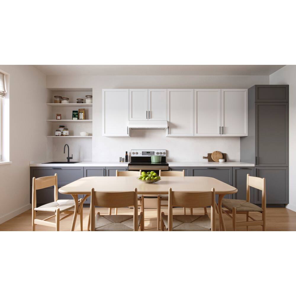 Alt View 13. Broan - Glacier 24-Inch 350 MAX Blower CFM 1.5 Sones White Range Hood - White.