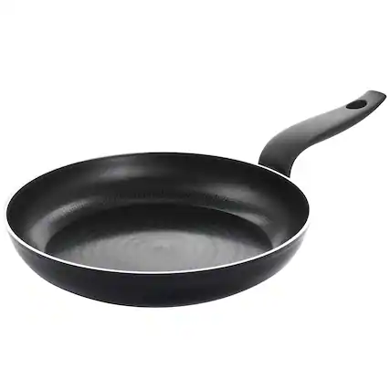 Front. Gibson - Tosca Cortona 10 Inch Nonstick Aluminum Frying Pan in Cool Black - Cool Black.
