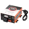 VEVOR AMP 100 SMART RV CONVERTER/CHARGER ALL-IN-ONE CHARGER LEAD ACID LITHIUM FIXED OUTPUT PROTECTION CAUTION: FOR CONTINUED PROTECTION AGAINST RISK OF FIRE REPLACE OR ELECTRIC SHOCK WITH SAME TYPE OF FUSE Lead Acid Voltage RATINGS ONLY 14.4% vo Fix 16.5V Voltage 40 40 I 1.9 40