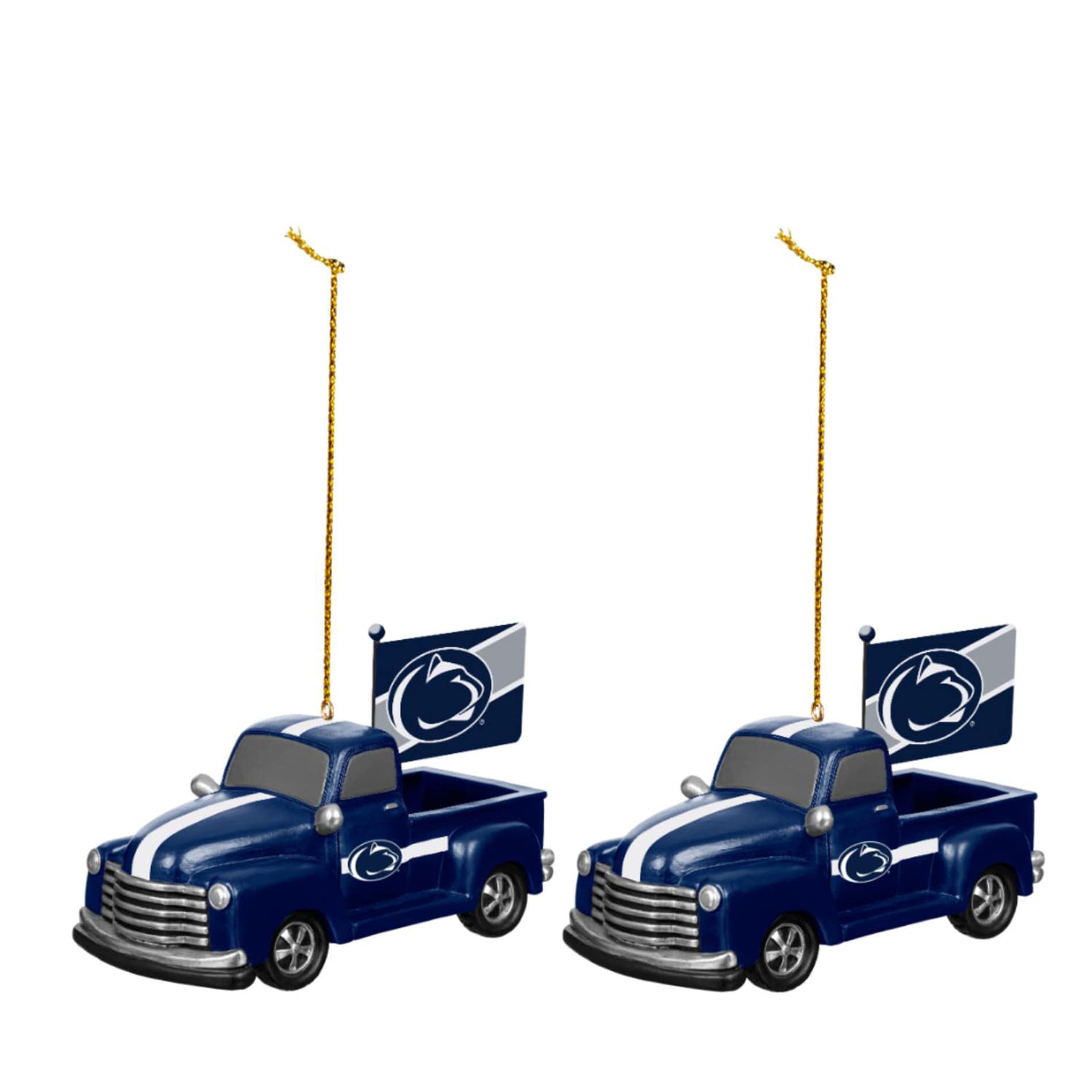 Alt View 1. Evergreen Enterprises - Penn State Nittany Lions 3" Rally Truck Two-Piece Ornament Set - Multicolor.