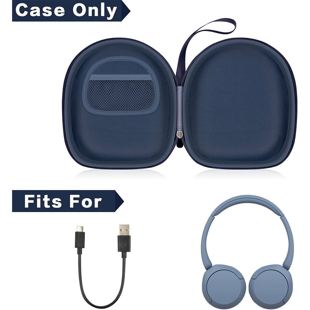 Left. ACJPR - Headphone Case for On-Ear and Over-Ear Wireless Bluetooth Headphones, Protective Travel Storage Bag (Case Only).