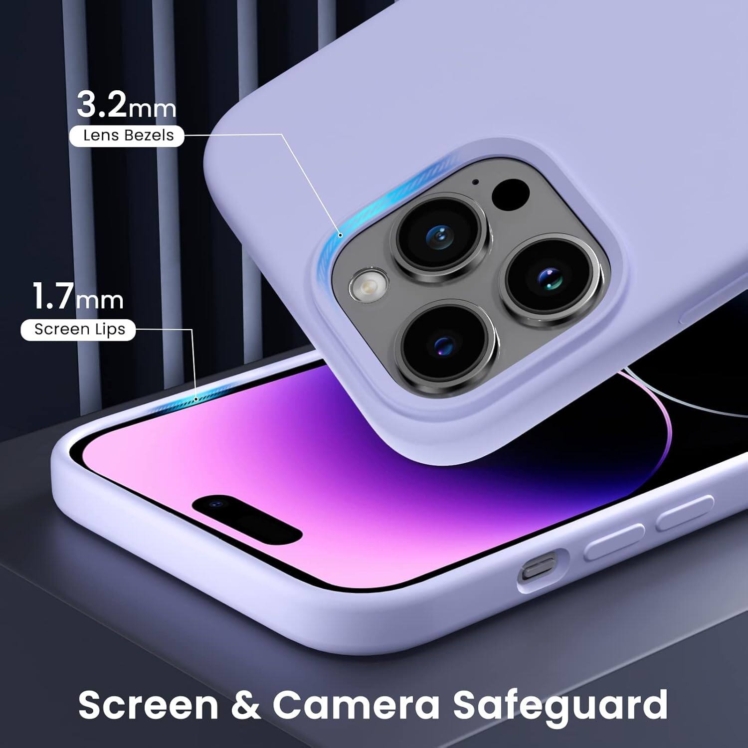 3.2mm Lens Bezels, 1.7mm Screen Lips, Screen & Camera Safeguard