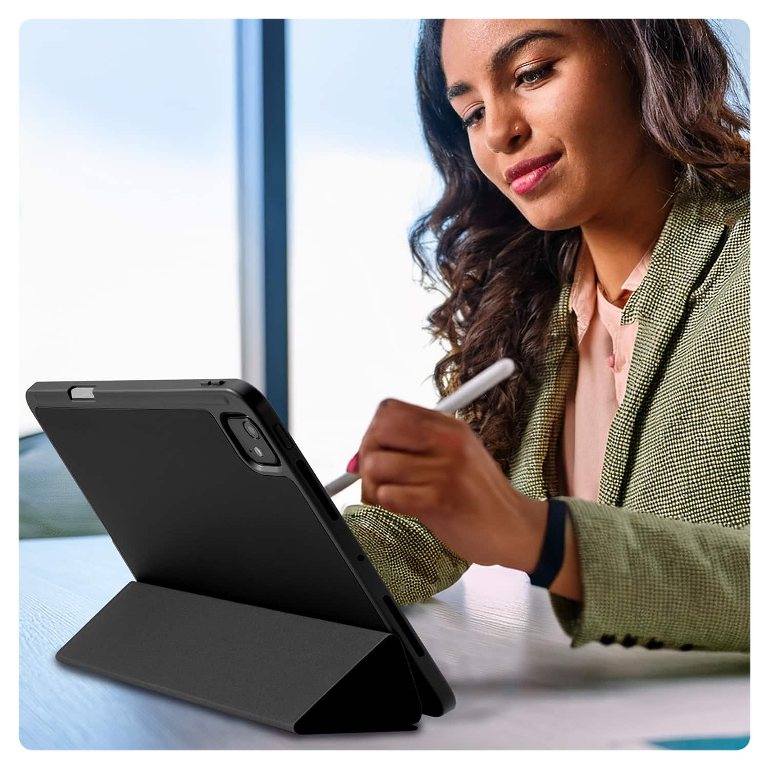 Vena For Apple iPad Pro 13 Inch Case with Pencil Holder, iPad Pro