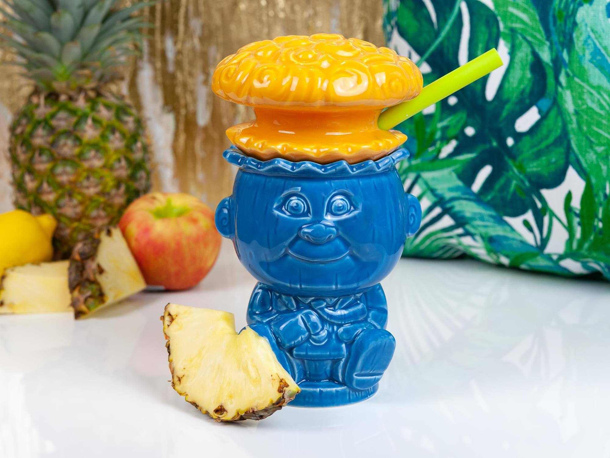 Alt View 3. ThinkGeek - Geeki Tikis Garbage Pail Kids Adam Bomb Mug | Ceramic Tiki Style Cup | 20 Ounces - Blue.