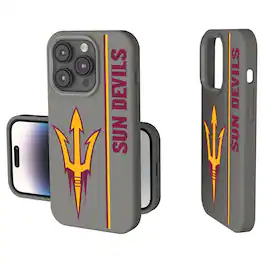 Keyscaper - NCAA - Arizona State Sun Devils iPhone Soft Touch Case - 15 - Gray