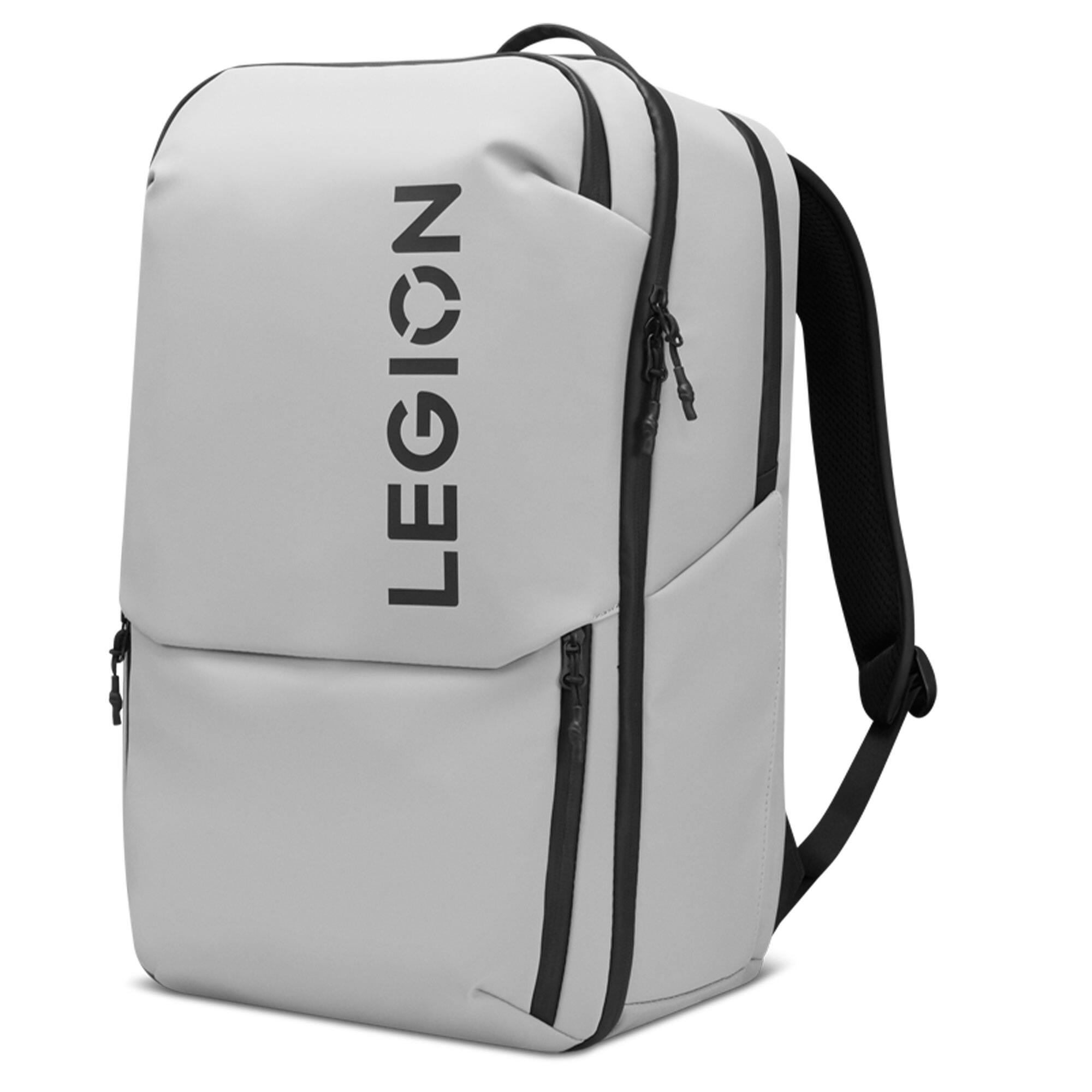 Alt View 2. Lenovo - Lenovo Legion 17" Gaming Backpack GB800 (Light Gray), For Gaming - Grey.