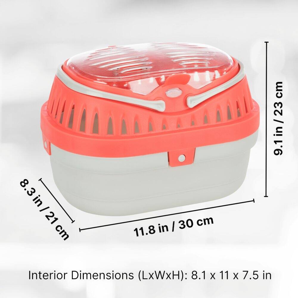 8.3 in / 21 cm  
11.8 in / 30 cm  
9.1 in / 23 cm  

Interior Dimensions (LxWxH): 8.1 x 11 x 7.5 in