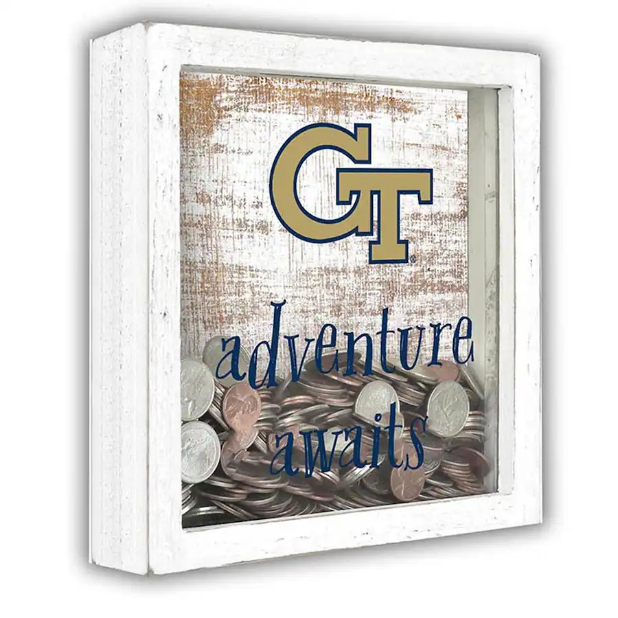 Georgia Tech Graphics Fan Creations Georgia Tech Yellow Jackets 14'' x 13'' Adventure Awaits ...