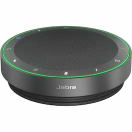 Jabra - Speak2 75 Speakerphone - Wireless Bluetooth - Zoom - 4 Microphone(s) - 65 mm Speaker(s) - Desktop - Black