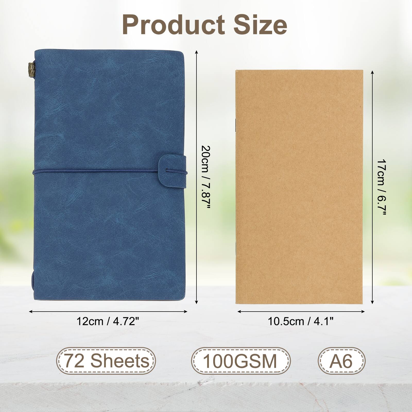 Product Size

20cm / 7.87"  
17cm / 6.7"  
12cm / 4.72"  
10.5cm / 4.1"  

72 Sheets  
100GSM  
A6