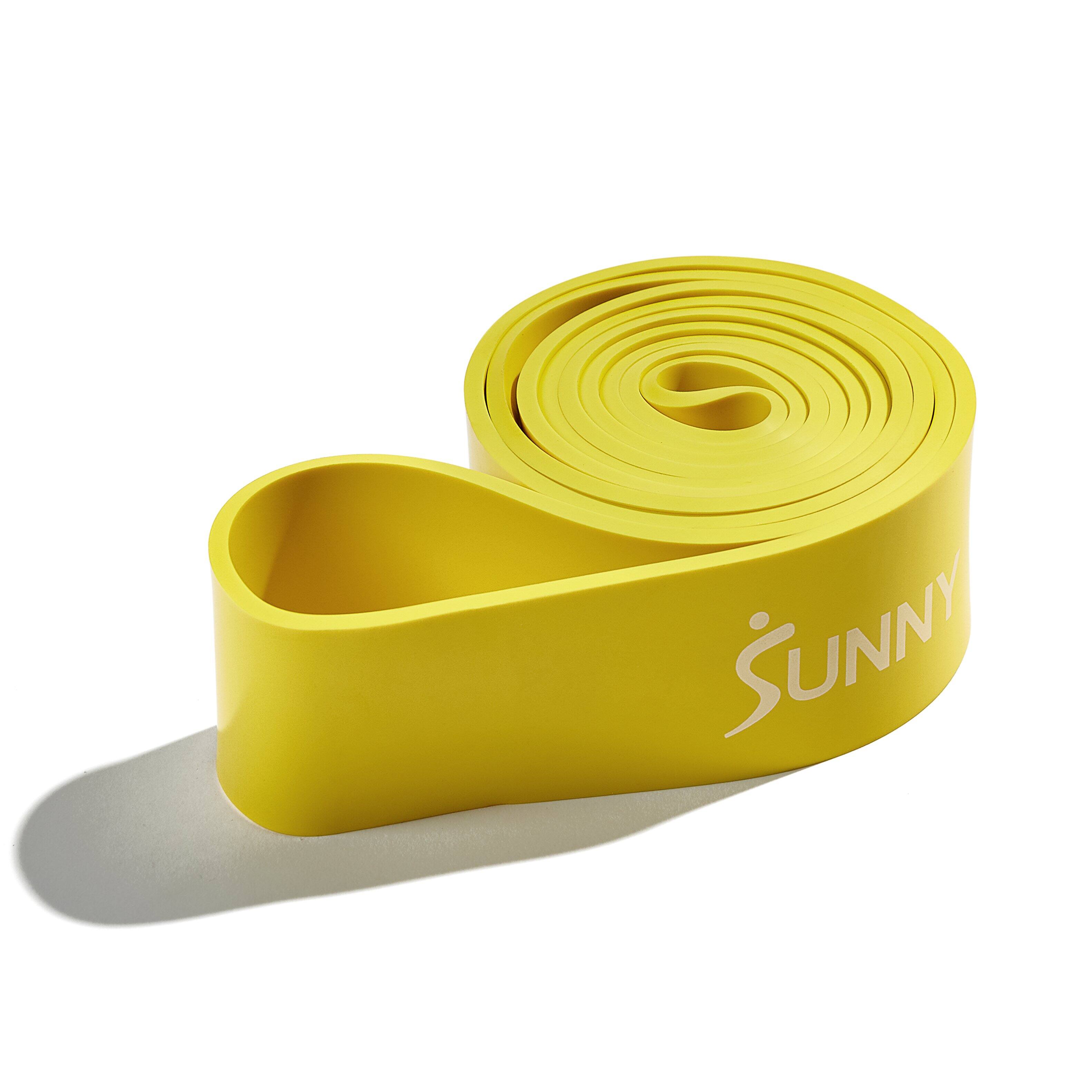 Angle. Sunny Health & Fitness - Strength Training Resistance Band - 100 lbs - Yellow.