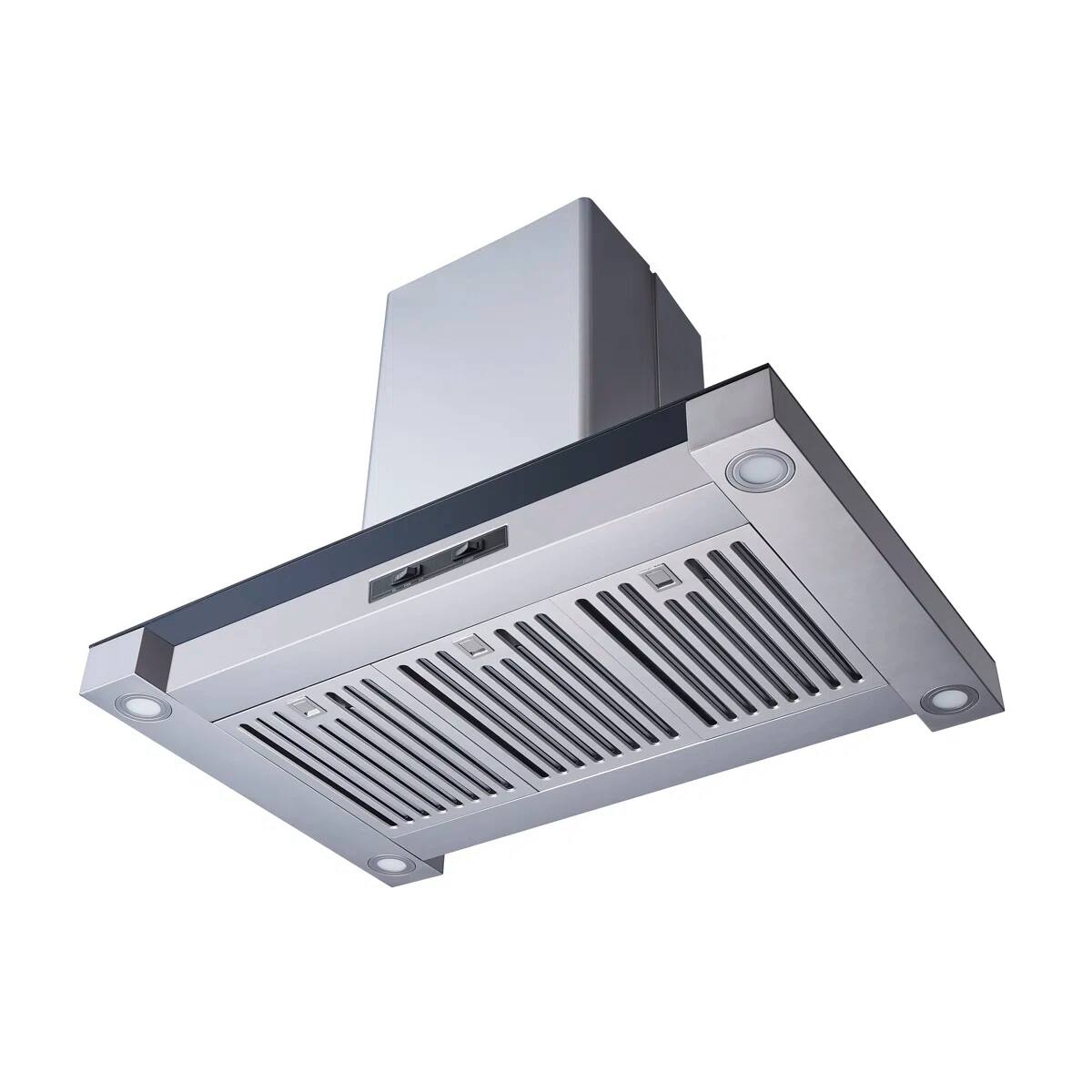 Back. Winflo - Winflo 36 inch Convertible 300-CFM Stainless Steel Island Range Hood - Stainless Steel.