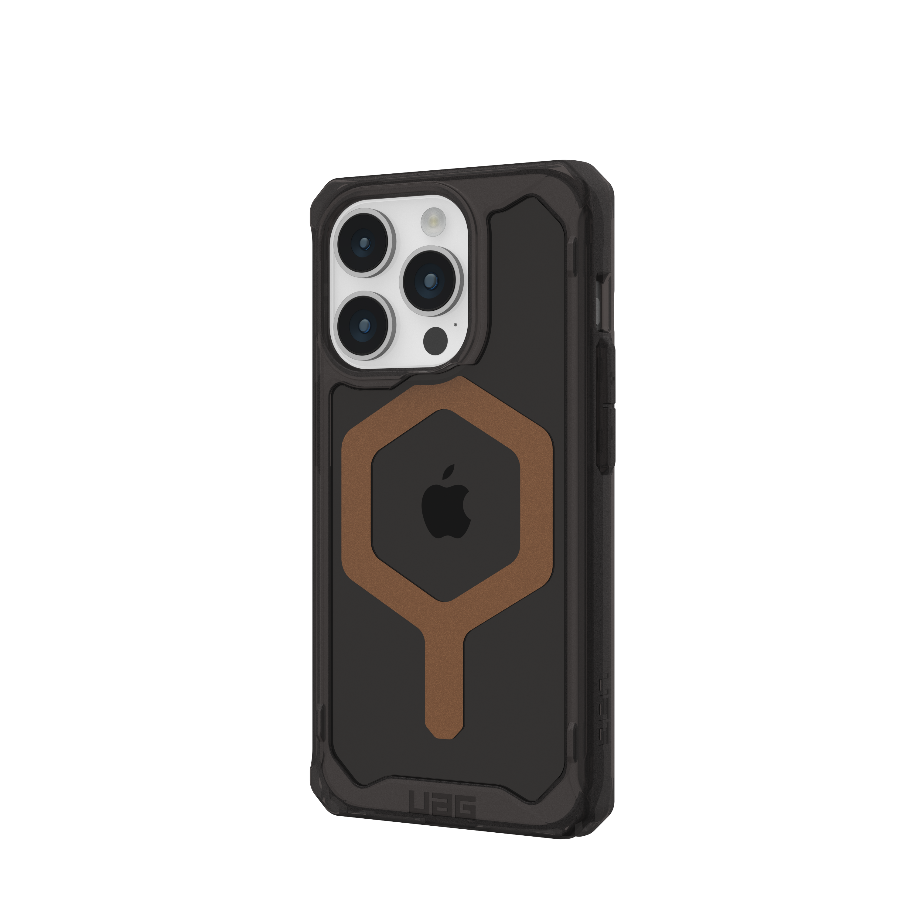 Angle. UAG - Plyo Pro Series Case with Magsafe for Apple iPhone 15 Pro - Black Bronze.