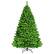 Front. Costway - 7.5ft Flocked Hinged Artificial Christmas Tree with Metal Stand - Green.