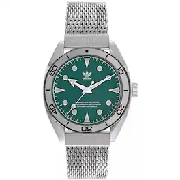 adidas - Men's Originals Fashion Edition Two Dial Watch - AOFH22005 - Green