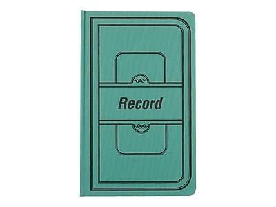 Alt View 1. National Brand - Canvas Tuff Series Record Book, 7.63" x 12.13", 150 Sheets/Book - Green.