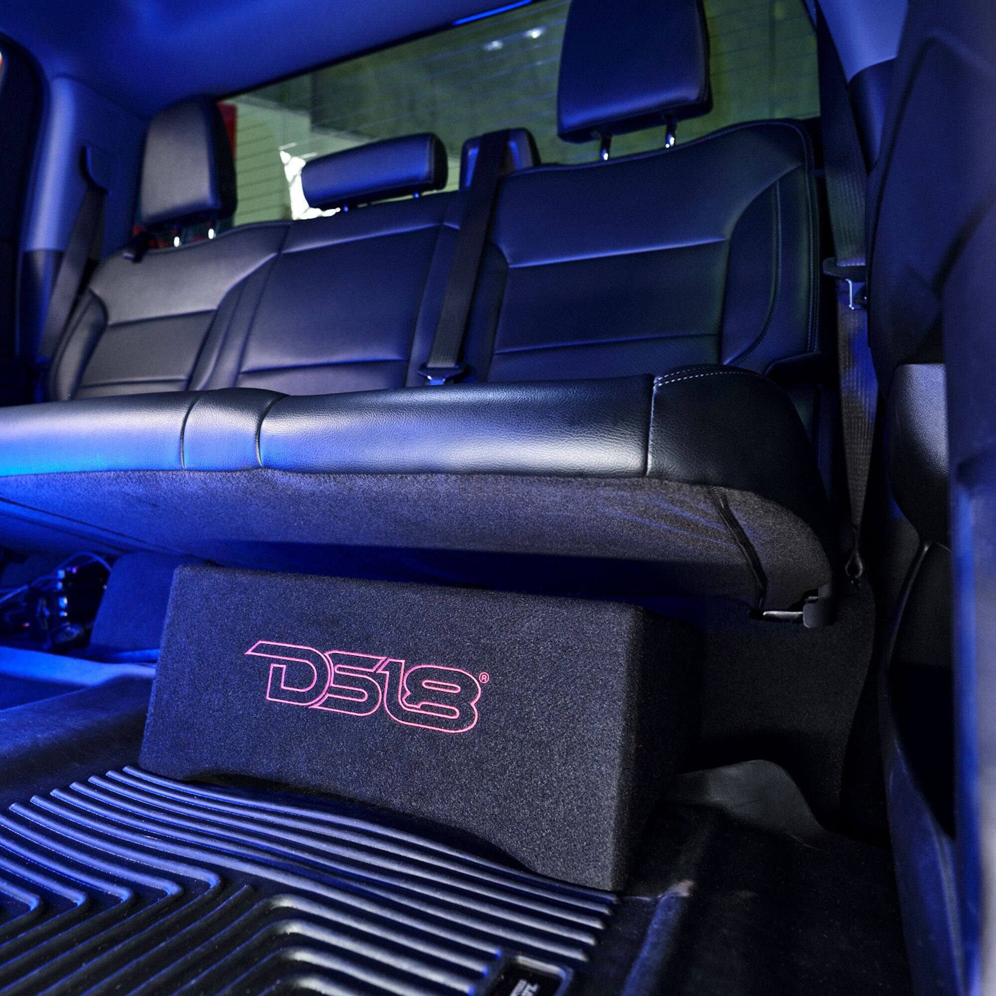 Angle. DS18 Audio - DFPU Single 10" Loaded Sealed Subwoofer Enclosure, 600W RMS.