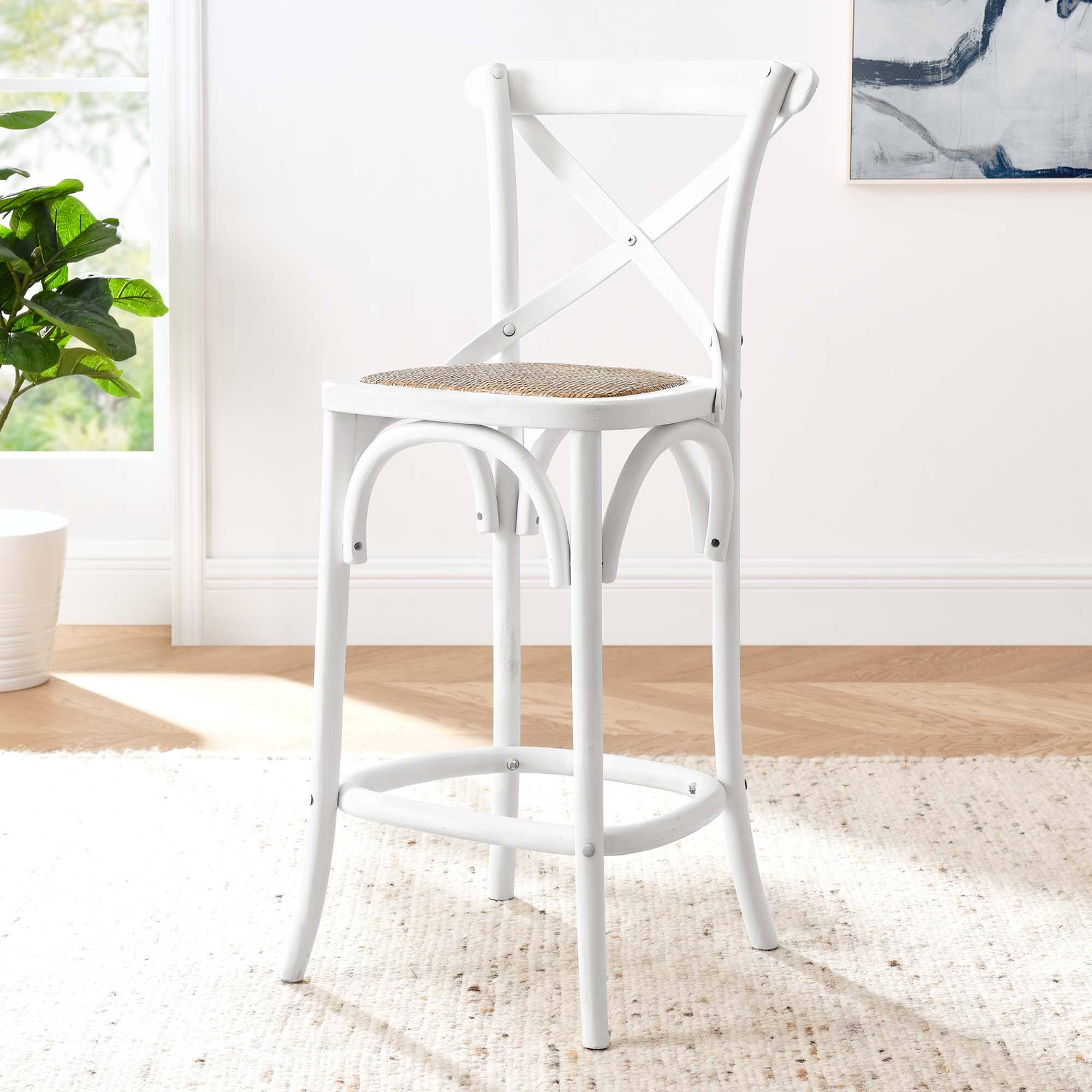 Alt View 5. Modway - Gear Counter Stool by Modway - White.