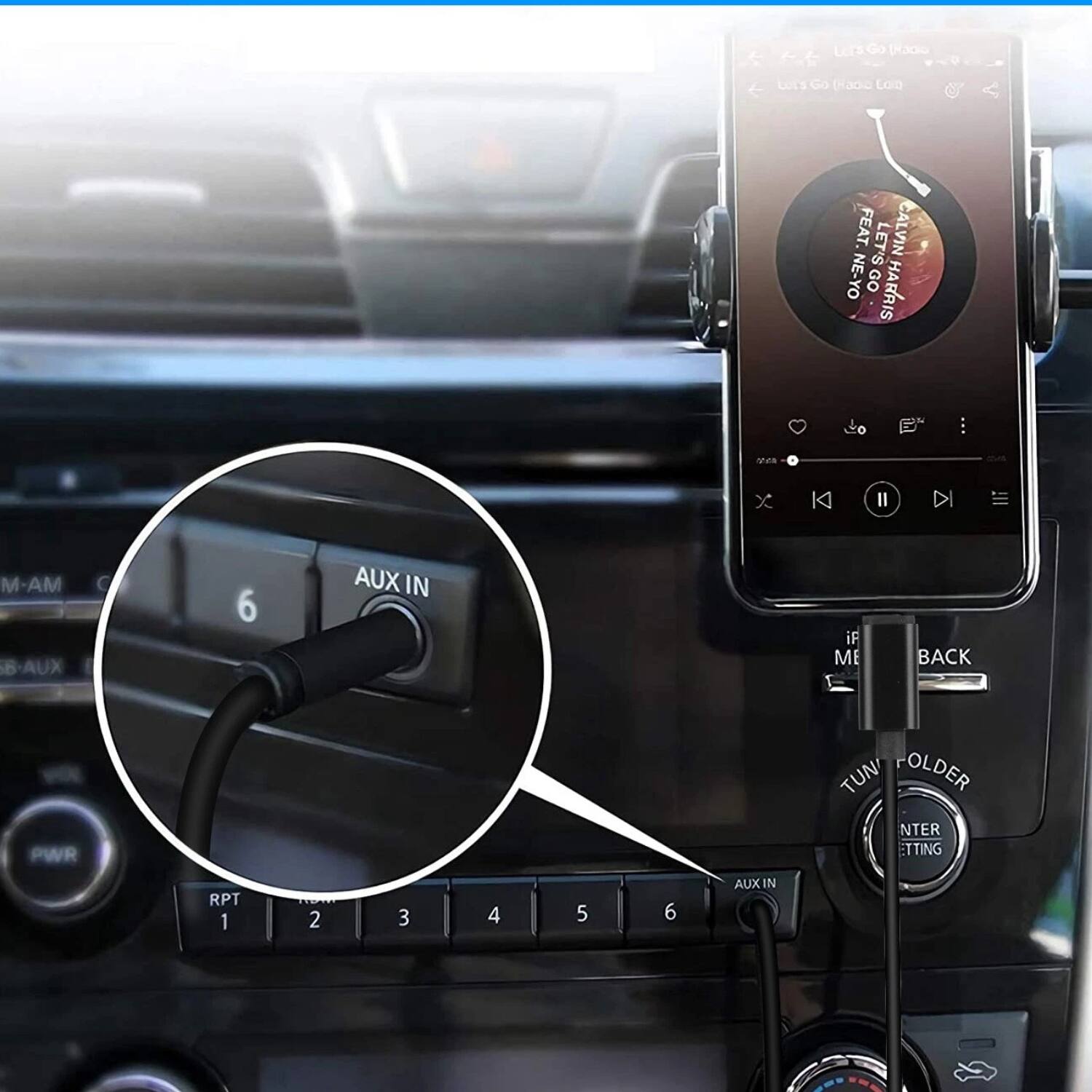 Lil' Go (Radio)  
Lil' Go (Radio)  
FEAT. LET'S CALVIN NE-YO HARRIS  

AUX IN  
6  
AUX IN  

RPT 1 2 3 4 5 6  
PWR  

TUN  
FOLDER  
INTER  
SETTING  

BACK  

iF  
ME