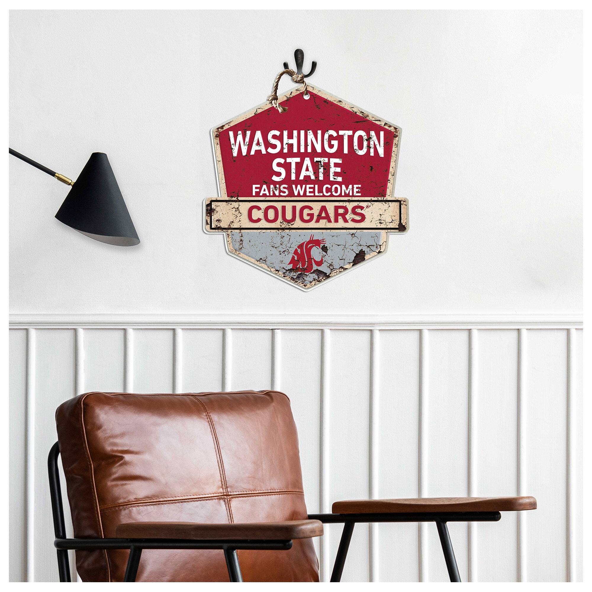 WASHINGTON STATE  
FANS WELCOME  
COUGARS