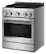 Left. KitchenAid - 4.1 Cu. Ft. Slide-In Commercial Gas True Convection Range with Self-Cleaning and No Preheat Air Fry Mode - Stainless Steel.
