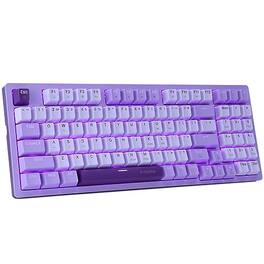 Cedar Assembly - Mechanical Gaming Usb Wired Compact With Number Pad Purple Led Backlit Blue Detachable Type C Cable For - Blue Switch