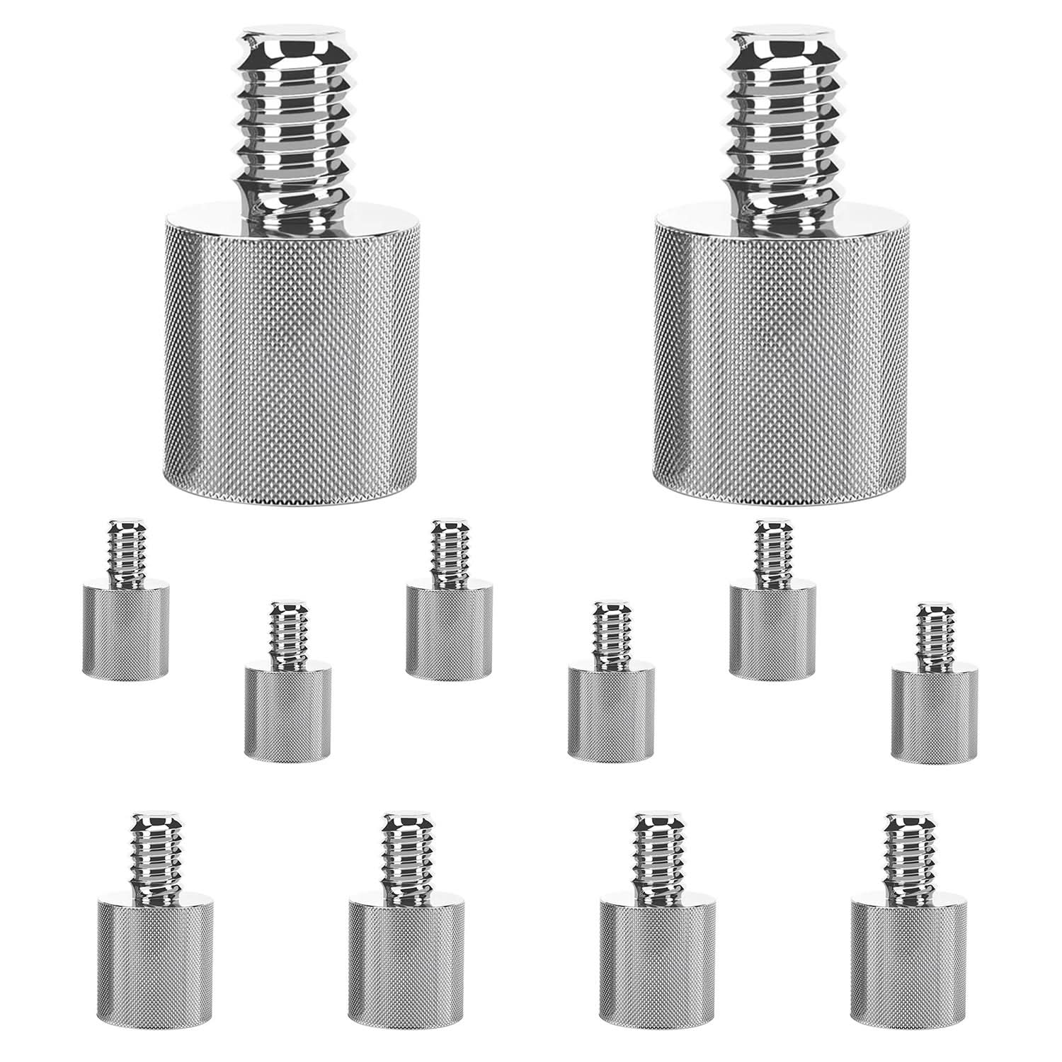 5 CORE - Mic Stand Adapter 12 Pieces 5/8 Female to 1/4 Inch Male Screw Thread Conversion Connector