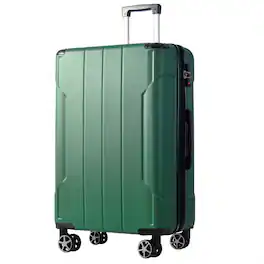HTUTWOO - Hardshell Luggage - 28-inch Expandable Checked Suitcase, Lightweight Durable ABS, Double Wheels - Green