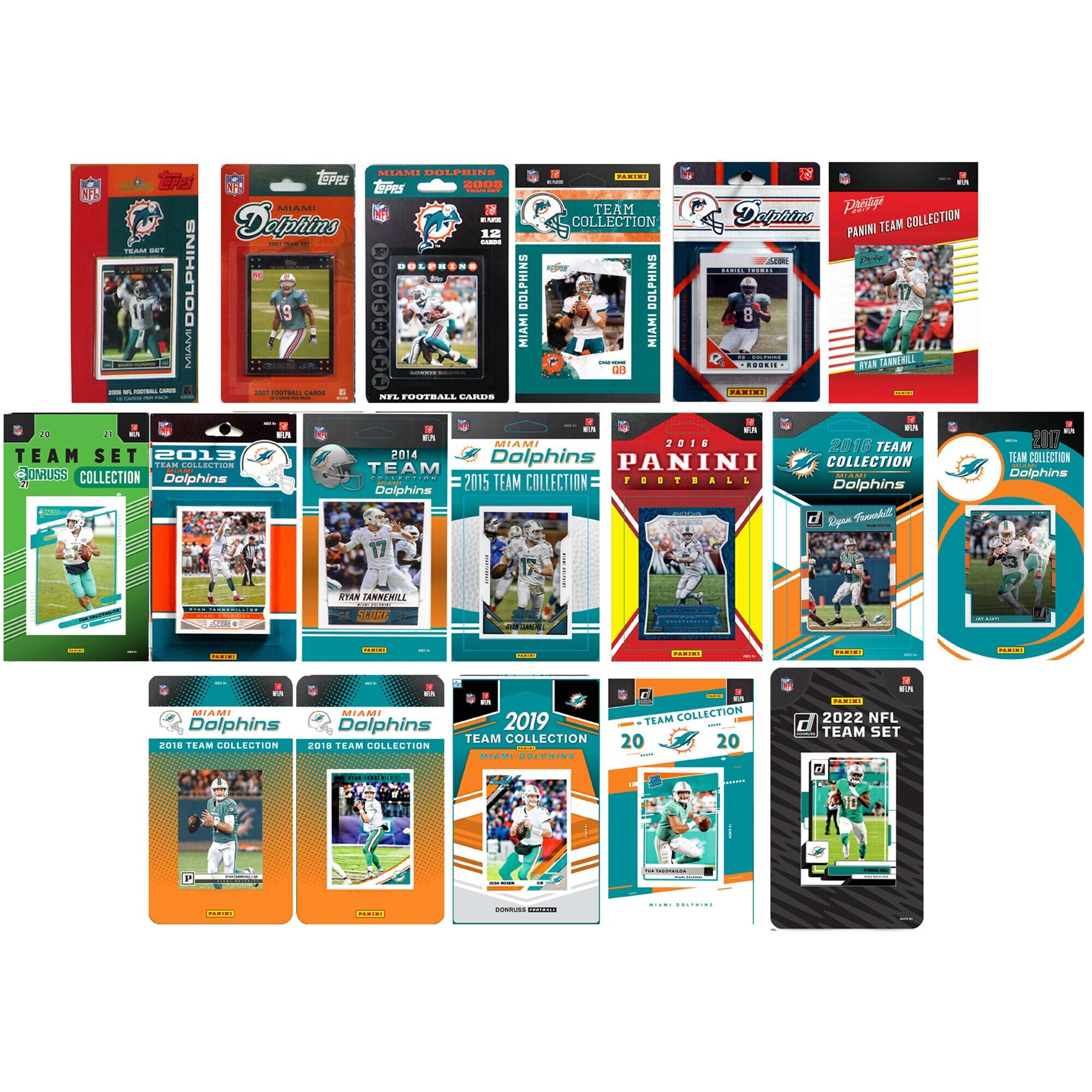 C&I Collectibles - Miami Dolphins Trading Cards Team Sets - Multicolor