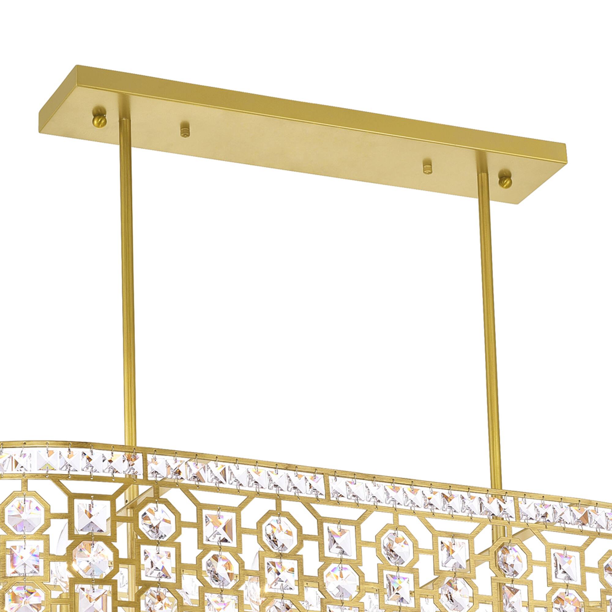 Angle. CWI Lighting - Belinda 8 Light Chandelier With Champagne Finish - Champagne.