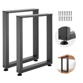 VEVOR - Table Legs, 29.5" H x 23.6" W Square Steel Furniture Legs, Modular Design, Easy Assembly, 2204 lbs Max Load Heavy Duty - Black