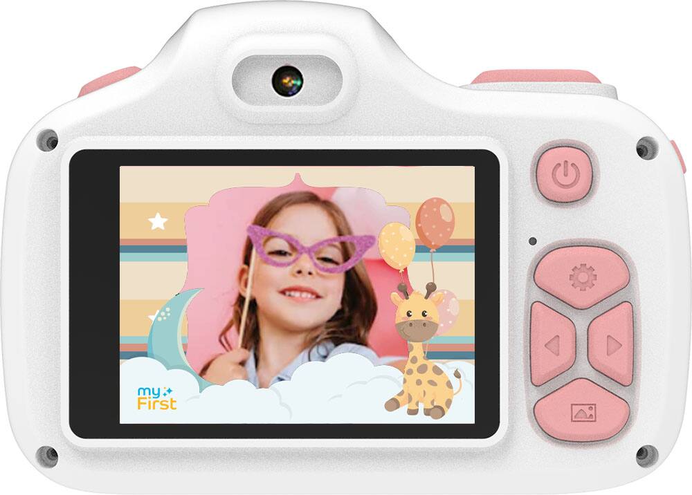 Alt View 14. myFirst - Camera 3 - Digital Camera for Kids with Extra Selfie Lens 16MP HD Video, Selfie Lens, Shockproof Case, microSD - Pink.