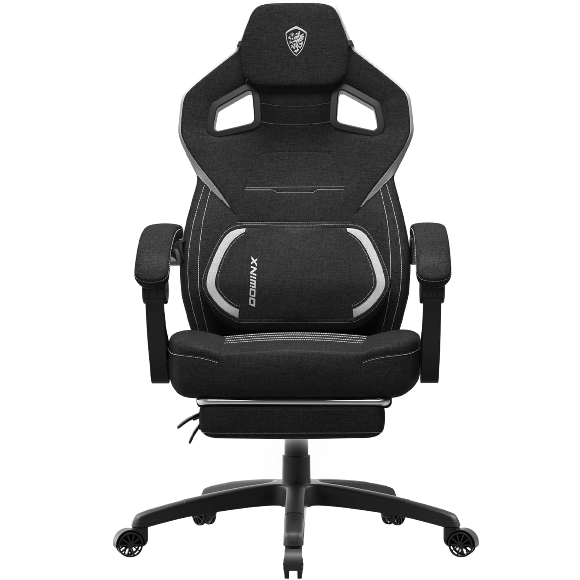 Dowinx - Wide Back Gaming Chair with Footrest for Adults, Office Chair Big and Tall with Breathable Pocket Spring Cushion - Black price history on PriceWatchPro