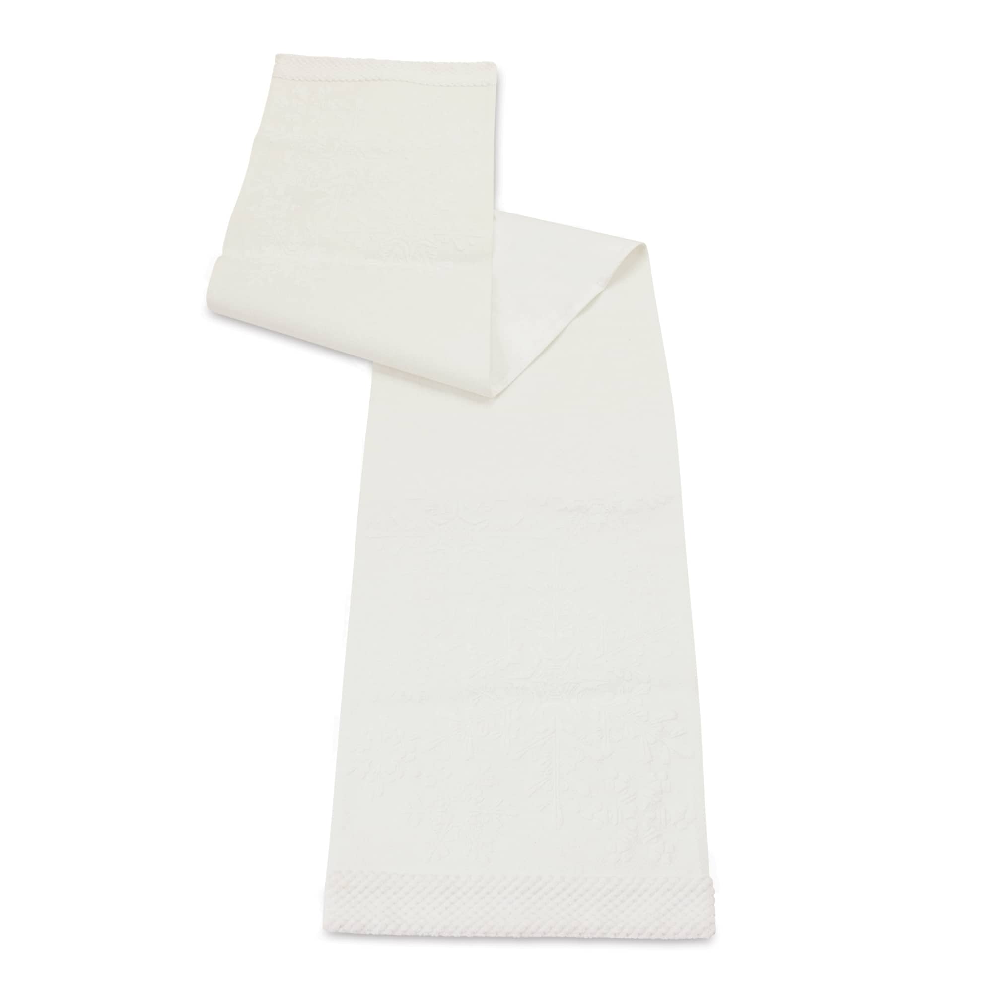 BreeBe - Snowflake Table Runner 72"L - White