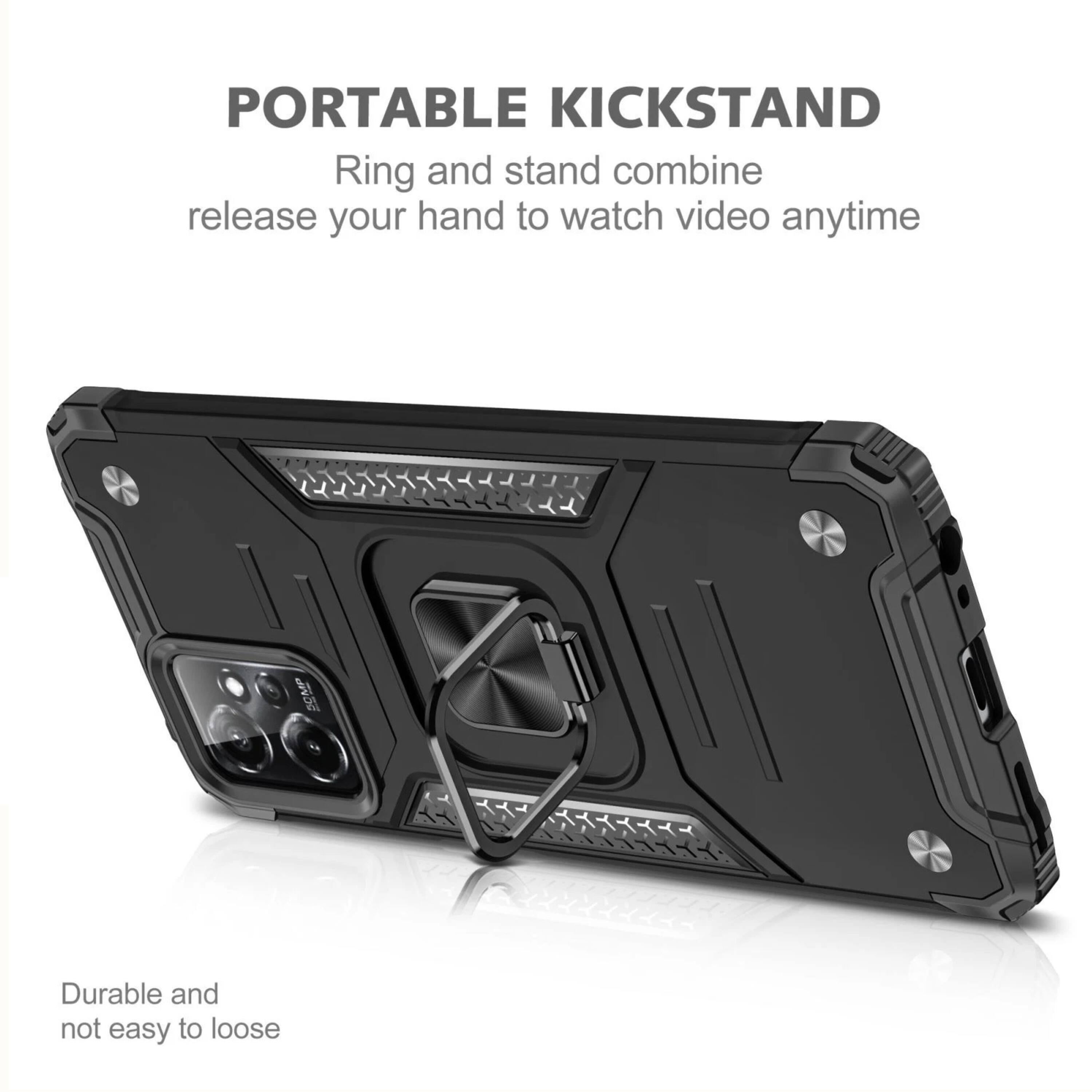 PORTABLE KICKSTAND  
Ring and stand combine release your hand to watch video anytime  
Durable and not easy to loose