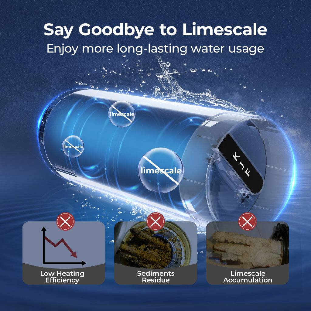 Say Goodbye to Limescale, Enjoy more long-lasting water usage, limescale, limescale, limescale, Low Heating Efficiency, Sediments Residue, Limescale Accumulation