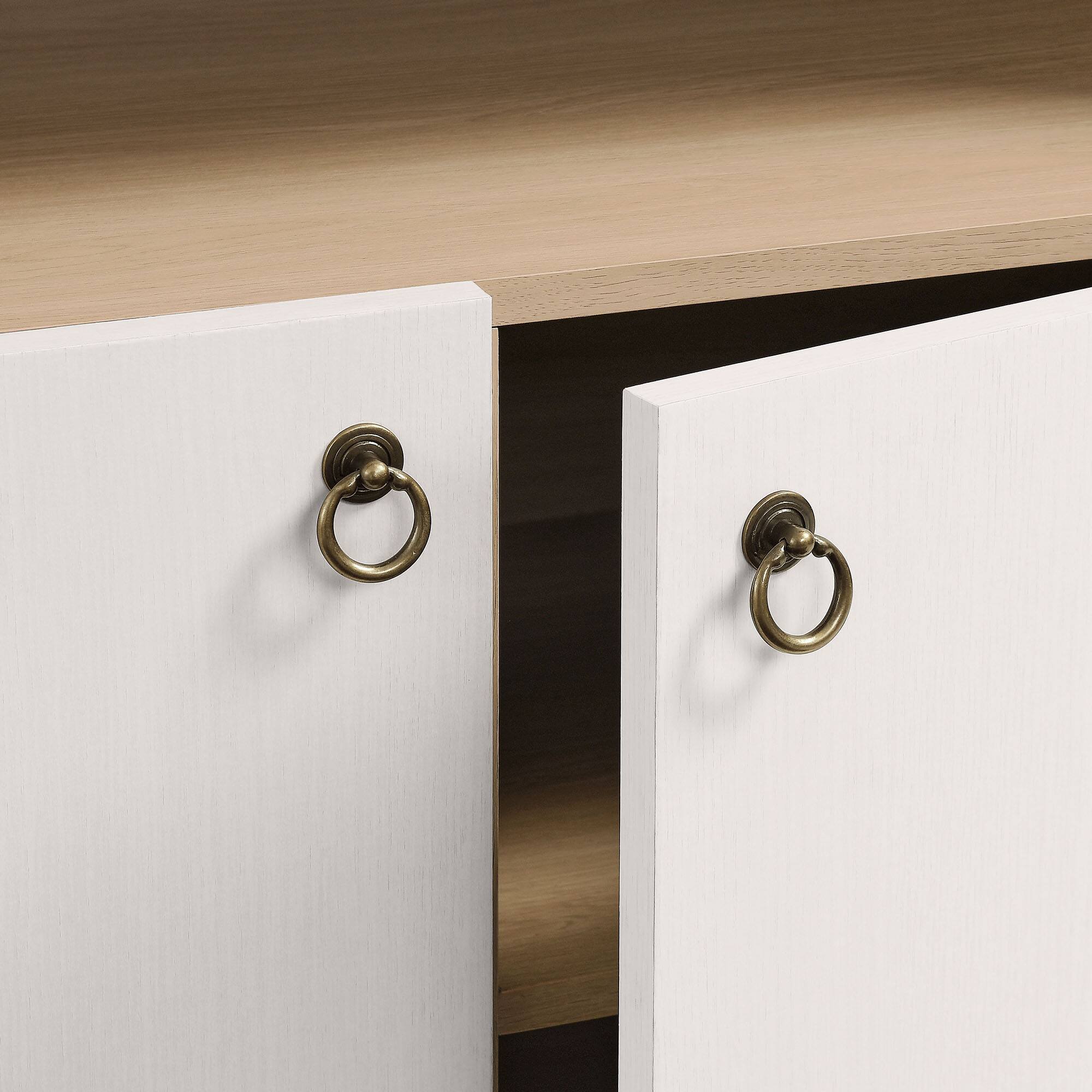 Alt View 6. Modway - Nolan 74" Tall Wide Arched Storage Display Cabinet Bookshelf by Modway - Ivory Oak.