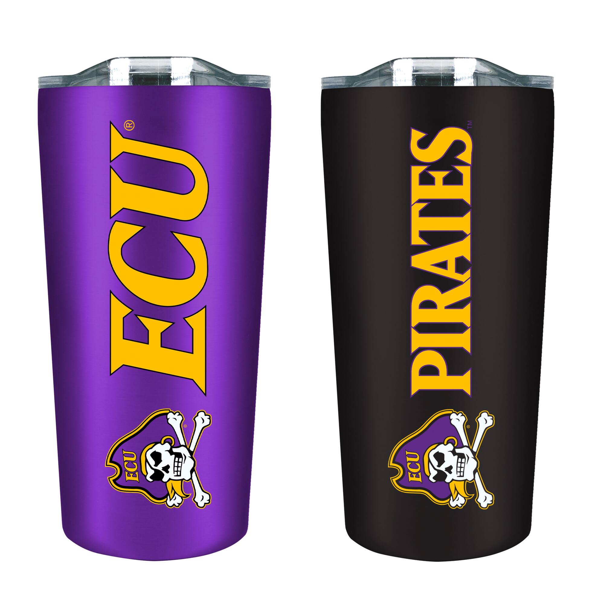 The Fanatic Group - ECU Pirates 18oz. Soft Touch Tumbler Two-Piece Set - Multicolor